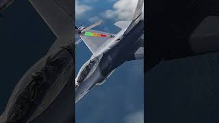 Refueling An F16 In MidAir  A Closer Look [upl. by Hanleigh]