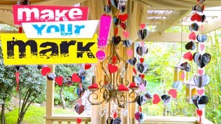 HOW TO Recycled Valentines Day Garland DIY [upl. by Eladnyl]