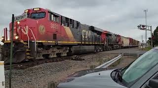 CN 3823 M344 at Ladysmith feat theatsfrailfan2926 on 10823 [upl. by Arrahs]