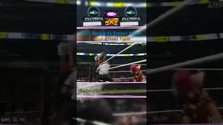 WWE NXT Asuka vs Ember Moon wwe nxt raw shortsfeed [upl. by Dannye]