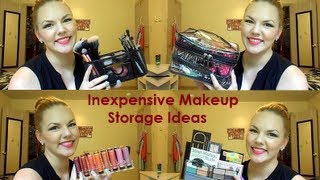 Inexpensive Makeup Storage Ideas [upl. by Einohpets]