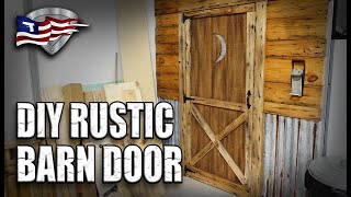 How To Build An Easy DIY Rustic Barn Door [upl. by Oeram]