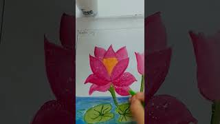 Watercolour waterlily painting 🪷🪷 [upl. by Andriette127]