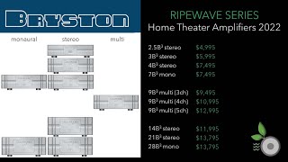 Bryston Amplifiers 2022  25B3 3B3 4B3 7B3 mono 9B3 multi 14B3 21B3 tri mono 28B3 mono [upl. by Nnagrom]