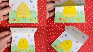 How to Make  Easter Egg Spring Card  Step by Step  Kartka Wielkanocna [upl. by Studner]