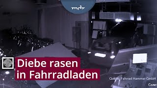 Bei der Tat gefilmt Einbrecher plündern mit gestohlenem Auto  Kripo live  MDR [upl. by Aciretal38]