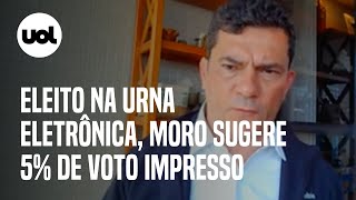 Moro defende percentual de voto impresso em próximas eleições Espécie de conferência [upl. by Eidroj]