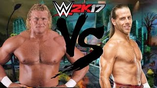 WWE 2K17 Sycho Sid vs Shawn Michaels [upl. by Ziwot]