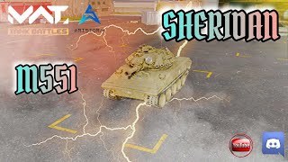 M155 Sheridan  MWT Tank Battles [upl. by Schwing949]