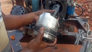 sifang engine1110 model piston ring install [upl. by Whit]