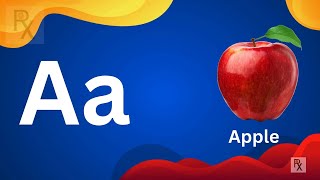 A to Z Alphabets  A for Apple kids education learning alphabet kidsvideo [upl. by Nalda]