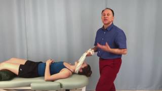 One Handed Towel Traction for the Neck with Shoulder Girdle Stabilization [upl. by Zechariah]