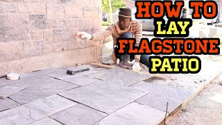 how to install a flagstone patio what you need to know pt 2 [upl. by Breech]