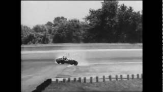 Early Near Fatal Auto Crashes at Indy 500 16mm 1080i ProResHD CinePost Wetgate Transfer [upl. by Ocsecnarf487]