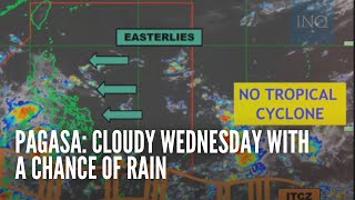 Pagasa Cloudy Wednesday with a chance of rain [upl. by Izmar774]