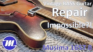 Repair declined  Inspecting a Musima 1657 Bass Guitar [upl. by Aneekahs838]