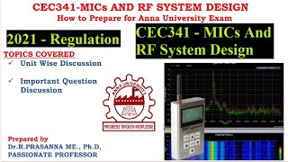 Anna University Exam Preparation  CEC341 MICs RF System Design Important Questions [upl. by Harvie102]