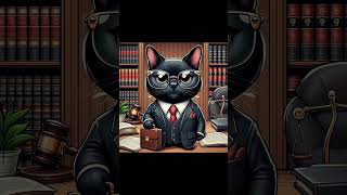 the lawyer cat barrister cat animation cartoon cute meow shortsvideo shortvideo short [upl. by Ahcsim]