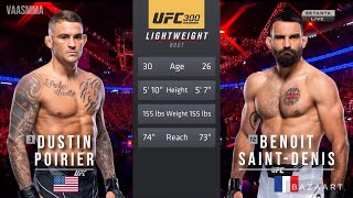 Dustin Poirier vs Benoit Saint Denis Highlights UFC 299 [upl. by Satterlee293]