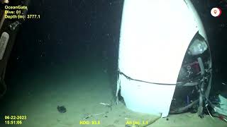 VIDEO CORRECTION Coast Guard releases footage of Titan sub wreckage ahead of hearing  REUTERS [upl. by Selassie]