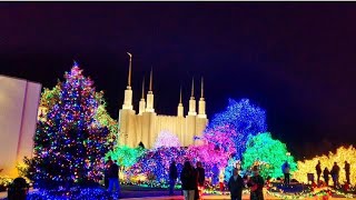 Washington DC Temple Christmas Lights in Kensington maryland washingtondc [upl. by Ruthanne]