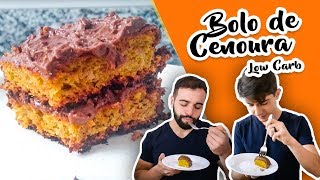 BOLO DE CENOURA LOW CARB  Receita Fácil e Deliciosa  Senhor Tanquinho [upl. by Effie602]