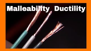 Malleability and DuctilityPhysical Properties [upl. by Refinnaj]