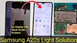 Samsung A20s Display light Solution  Black Screen Samsung Galaxy A20s Display Not Working [upl. by Anneirda]