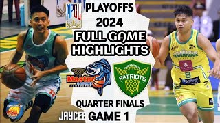 8379 PLAYOFFS  MPBL HIGHLIGHTS  PARAÑAQUE vs ZAMBOANGA  GAME 1 SOUTH QUARTER FINALS mpbl [upl. by Elyod684]