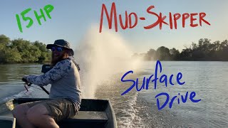 15hp MudSkipper Surface Drive [upl. by Donal479]