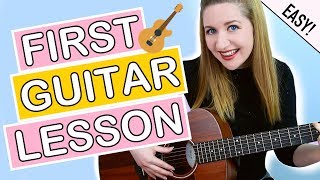 How To Play Guitar  EASY First Guitar Lesson For Beginners [upl. by Laurinda310]