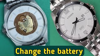 How to replace the battery on your citizen G111 watch [upl. by Retsae]