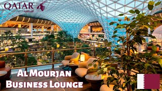 Al Mourjan Business Lounge In Doha  Qatar Airways  World Best Business Lounge  Tour And Review [upl. by Zolly]