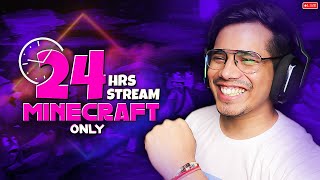 24 Hrs Minecraft Stream Challenge Part1 [upl. by Kcaj]