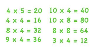 Multiplikationstempo tabell 2 4 8 [upl. by Rangel853]