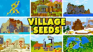 Top 20 BEST VILLAGE SEEDS for Minecraft 120 [upl. by Eudosia]