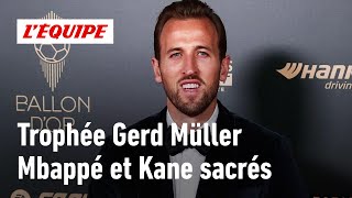 Ballon dOr 2024  Kylian Mbappé et Harry Kane se partagent le trophée Gerd Müller [upl. by Ardnaek]