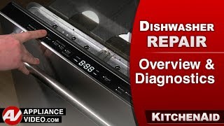 KitchenAid KDTM354ESS3 Dishwasher  Overview and Diagnostic Mode [upl. by Dranrev181]