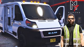 GOING TO WORK in the RAM 2500 PROMASTER  FCU Series  GTA 5 Real Life Mods 2023 [upl. by Alastair]