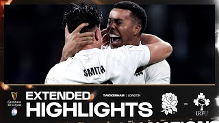 ENGLAND WIN 👏  EXTENDED HIGHLIGHTS  ENGLAND V IRELAND  2024 GUINNESS MENS SIX NATIONS RUGBY [upl. by Marcellina]