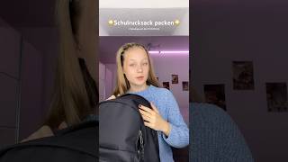 Schultasche packen🌟 schule oberstufe highschool whatsinmybag school ferien motivation fy [upl. by Guevara]