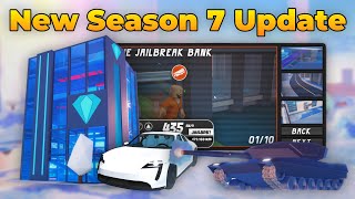 Roblox Jailbreak SEASON 7 Update New TANKS WINTER Map Jewelry Store REVAMP amp More [upl. by Goles]