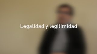 Legalidad y legimitidad  Antonio Campillo  Programa Eidos [upl. by Doak]