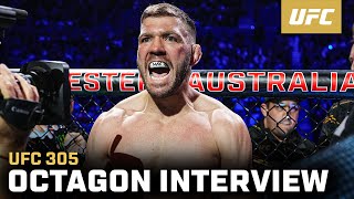 Dricus Du Plessis Octagon Interview  UFC 305 [upl. by Inalaehon]