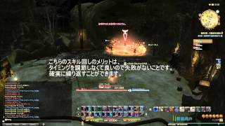 FF14 22 黒魔道士範囲スキル回し2連フレア解説付 [upl. by Xxam]