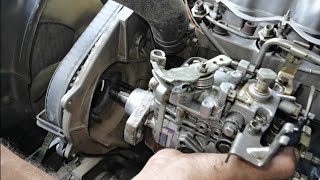 how to easy diesel pump fitting 4d56 engine  mitsubishi pajero engine [upl. by Ambrosia]