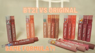 Etude House BT21 Fixing Tints amp Fixing Tints Swatch Comparison  Same Formula  Lululand [upl. by Fin]