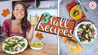 3 VEGAN AND EASY FALL RECIPES 🍁Yovana [upl. by Etsirhc]