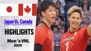 Japan Vs Canada FULL GAME Mens VNL 2024  Volleyball nations league 2024 [upl. by Akcirre]