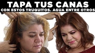 TAPA TUS CANAS TOTALMENTE CON ESTOS TRUCOS AGUA ENTRE OTROS [upl. by Doreen231]